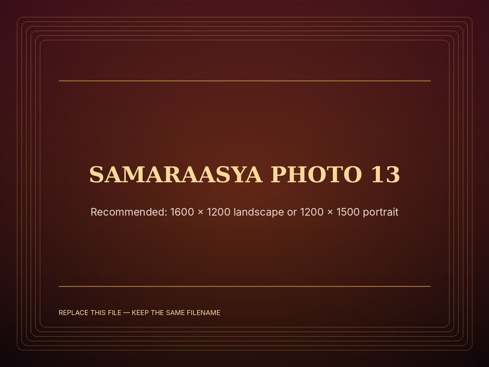 Samaraasya production photograph 13: Earth — strength and grounding