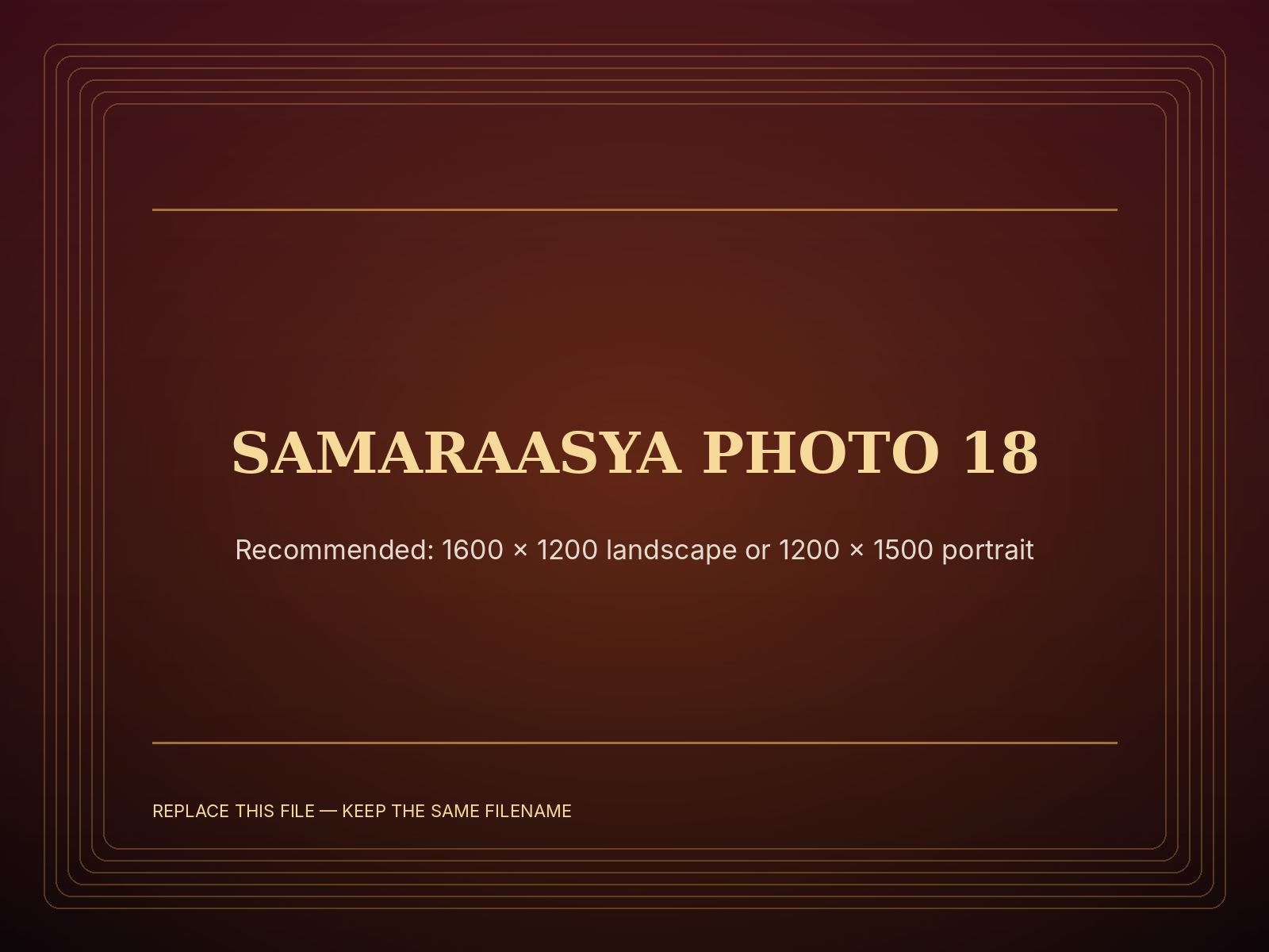 Samaraasya production photograph 18: Coming together as one