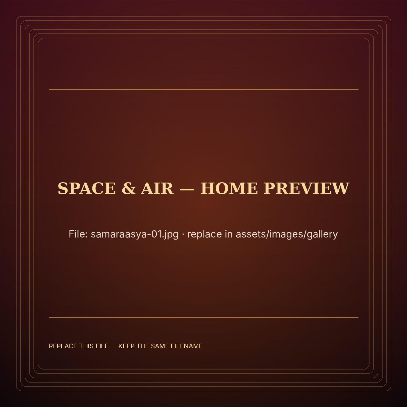 Samaraasya artwork for Space and Air
